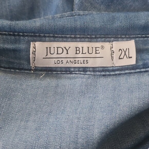 Judy Blue Button Down Denim Dress - Picture 11 of 15